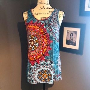 Flowing sleeveless top